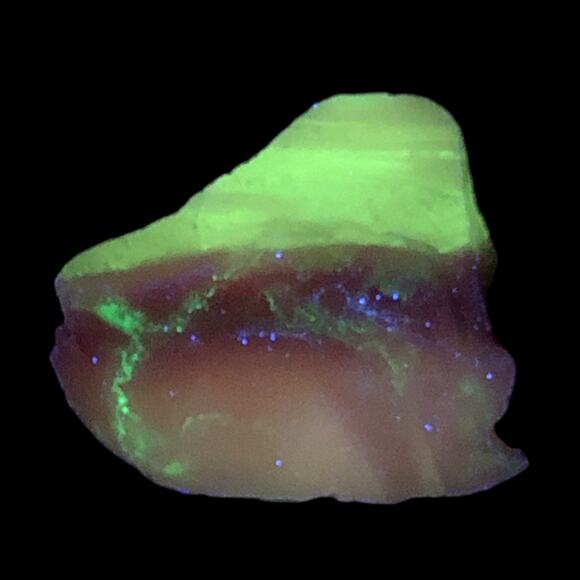 Amethyst Purple Layer Art Glass Cullet Glowing Swirled Manganese Glass #4GL96 - Picture 1 of 6